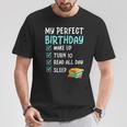 10th Perfect Birthday Reading 10 Years Old Book Lover T-Shirt Unique Gifts