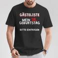 18th Birthday Guest List Guest Book Years T-Shirt T-Shirt Unique Gifts 18th Birthday Guest List Guest Book Years T-Shirt T-Shirt Unique Gifts