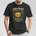 Abibliophobia Book Lover Reading Humor Graphic T-Shirt Unique Gifts