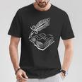 Antique Book With Feather Pen T-Shirt Unique Gifts