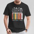 Applied Behavior Analysis ABA Therapist Floral Books T-Shirt Unique Gifts