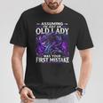 Assuming I'm Just An Old Lady Fantasy Book Reader Mom Dragon T-Shirt Unique Gifts
