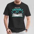 This Is My Author Shirt Write Book T-Shirt Unique Gifts
