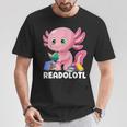 Axolotl Book Reading Bookworm Readolotl Mexican Salamander T-Shirt Unique Gifts Axolotl Book Reading Bookworm Readolotl Mexican Salamander T-Shirt Unique Gifts