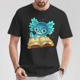 Axolotl Read Book Ambystoma Mexicanum Mexican Walking Fish T-Shirt Unique Gifts