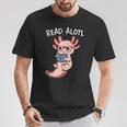 Axolotl Reading a Book Read Alotl Books Axolotl Book T-Shirt Unique Gifts