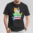 Back To School Kawaii Cat School Books Homework For Men Women Kids T-Shirt Unique Gifts
