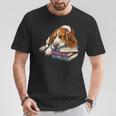 Basset Hound Books Dog Breed Graphic T-Shirt Unique Gifts Basset Hound Books Dog Breed Graphic T-Shirt Unique Gifts