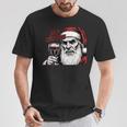 Bite Christmas Vampire Santa Claus Vintage Comic Book Style T-Shirt Unique Gifts