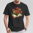 Book With Blooming Flowers Reading Nature Garden T-Shirt Unique Gifts Book With Blooming Flowers Reading Nature Garden T-Shirt Unique Gifts