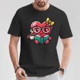 Book Coffee Valentines Cute Heart Lover Women Girl T-Shirt Unique Gifts