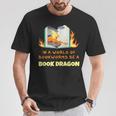 Book Dragon Librarian Book Lovers T-Shirt Unique Gifts Book Dragon Librarian Book Lovers T-Shirt Unique Gifts