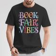 Book Fair Vibes Groovy Retro Reading T-Shirt Unique Gifts Book Fair Vibes Groovy Retro Reading T-Shirt Unique Gifts