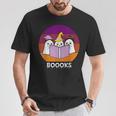 Book Ghost Reading Halloween Teacher For Men Women T-Shirt Unique Gifts Book Ghost Reading Halloween Teacher For Men Women T-Shirt Unique Gifts