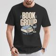 Book Group Reader Club Crew Cozy Nights Book Club T-Shirt Unique Gifts