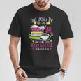 Book Lover & Coffee Reader Reading Quote Women & Girls T-Shirt Unique Gifts