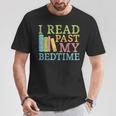 Book Lover I Read Past My Bedtime Bookworm Reader Librarians T-Shirt Unique Gifts