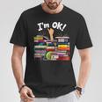 Book Lovers Bookworm Book Nerd I'm Ok T-Shirt Unique Gifts
