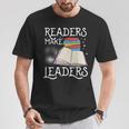 Book Lovers Librarians Avid Readers Make Leaders Bookworms T-Shirt Unique Gifts