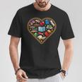 Book Reading Bookworm Reader Literature Heart T-Shirt Unique Gifts