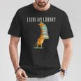 Book Reading Giraffe I Love My Library T-Shirt Unique Gifts
