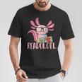 Book Reading Readolotl Amphibian Animal Bookworm Axolotl T-Shirt Unique Gifts