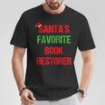 Book Restorer Pajama Christmas T-Shirt Unique Gifts Book Restorer Pajama Christmas T-Shirt Unique Gifts