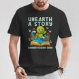 Book Sea Turtle Summer Reading 2026 Unearth a Story T-Shirt Unique Gifts