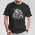 Book Wyrm Fantasy Creature Reading Mythical Art T-Shirt Unique Gifts