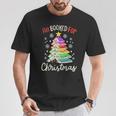 All Booked For Christmas Book Lovers Xmas Tree Women T-Shirt Unique Gifts