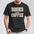 Books & Coffee Floral T-Shirt Unique Gifts