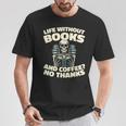 Books Bibliophile Librarian Library Literature Bookworm T-Shirt Unique Gifts