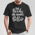 Books Book Reading Reader Bookworm Librarian T-Shirt Unique Gifts