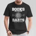 Books Feed The Brain Darts Feeds The Soul T-Shirt Unique Gifts