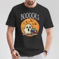 Books Ghost Boooks Halloween Reading Librarian Teacher Book T-Shirt Unique Gifts