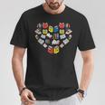 Books Heart Love Reading Teacher Librarian Bookworm Women T-Shirt Unique Gifts
