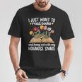 Books And My Hognose Snake Owner Hognose Snake Lover T-Shirt Unique Gifts