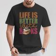 Books Novels Reading Shirt Life Is Better With Books T-Shirt Unique Gifts