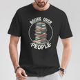 Books Over People Rainbow Reading Bookworm Book Lovers T-Shirt Unique Gifts