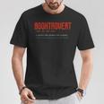 Booktrovert Definition Description Book Lover Librarian Tee T-Shirt Unique Gifts