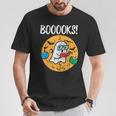 Boooks Ghost Read Book Halloween Teacher Librarian Men Women T-Shirt Unique Gifts