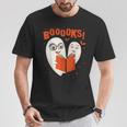 Booooks Boo Ghost Book Library Halloween Students Teachers Men Women Kids T-Shirt Unique Gifts Booooks Boo Ghost Book Library Halloween Students Teachers Men Women Kids T-Shirt Unique Gifts