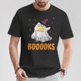 Booooks Funny Halloween Cute Ghost Book Reading T-Shirt Unique Gifts Booooks Funny Halloween Cute Ghost Book Reading T-Shirt Unique Gifts