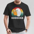 Booooks Funny Halloween Ghost Books For Bookworm Readers T-Shirt Unique Gifts Booooks Funny Halloween Ghost Books For Bookworm Readers T-Shirt Unique Gifts