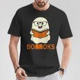 Booooks Ghost Boo Read Books Library Teacher Halloween Cute Men Women Kids T-Shirt Unique Gifts