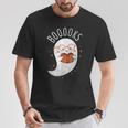 Booooks Ghost Halloween Teacher Book Library Reading T-Shirt Unique Gifts
