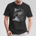 Cat Art Book Cat Motif Flowers Cat T-Shirt Unique Gifts