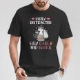 Cat Simply Distracted By Cats And Books T-Shirt Unique Gifts