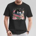 Cats Books & Coffee For Cat Lovers In Relaxed Weekend T-Shirt Unique Gifts Cats Books & Coffee For Cat Lovers In Relaxed Weekend T-Shirt Unique Gifts