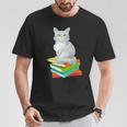 Cats And Books Lover Persian Cat For Men Women Kids T-Shirt Unique Gifts